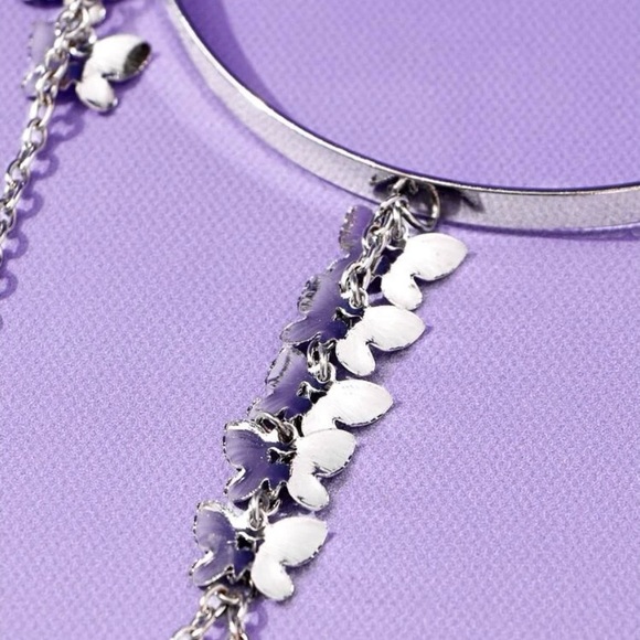 Silver Butterfly Arm Cuff - Picture 7 of 7